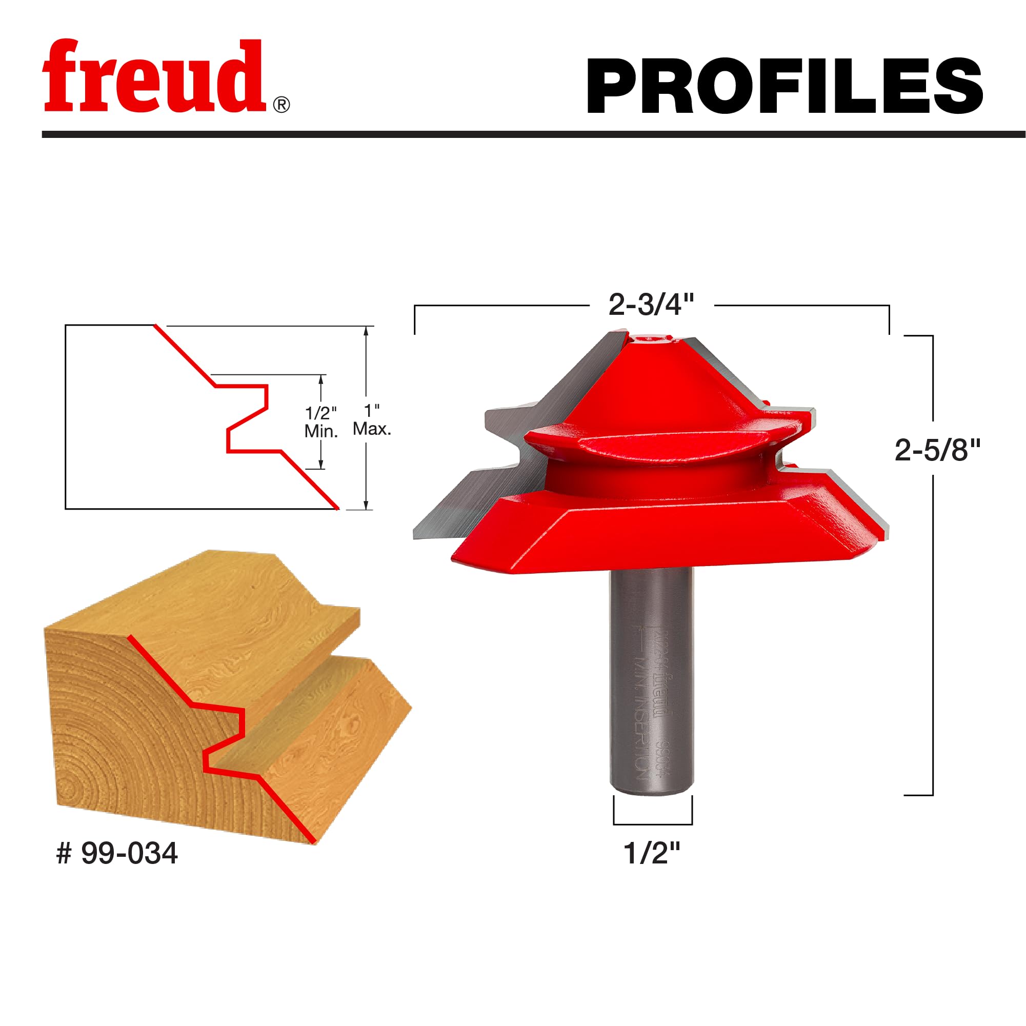 Computer-balanced Freud lock miter bit ensuring smooth operation