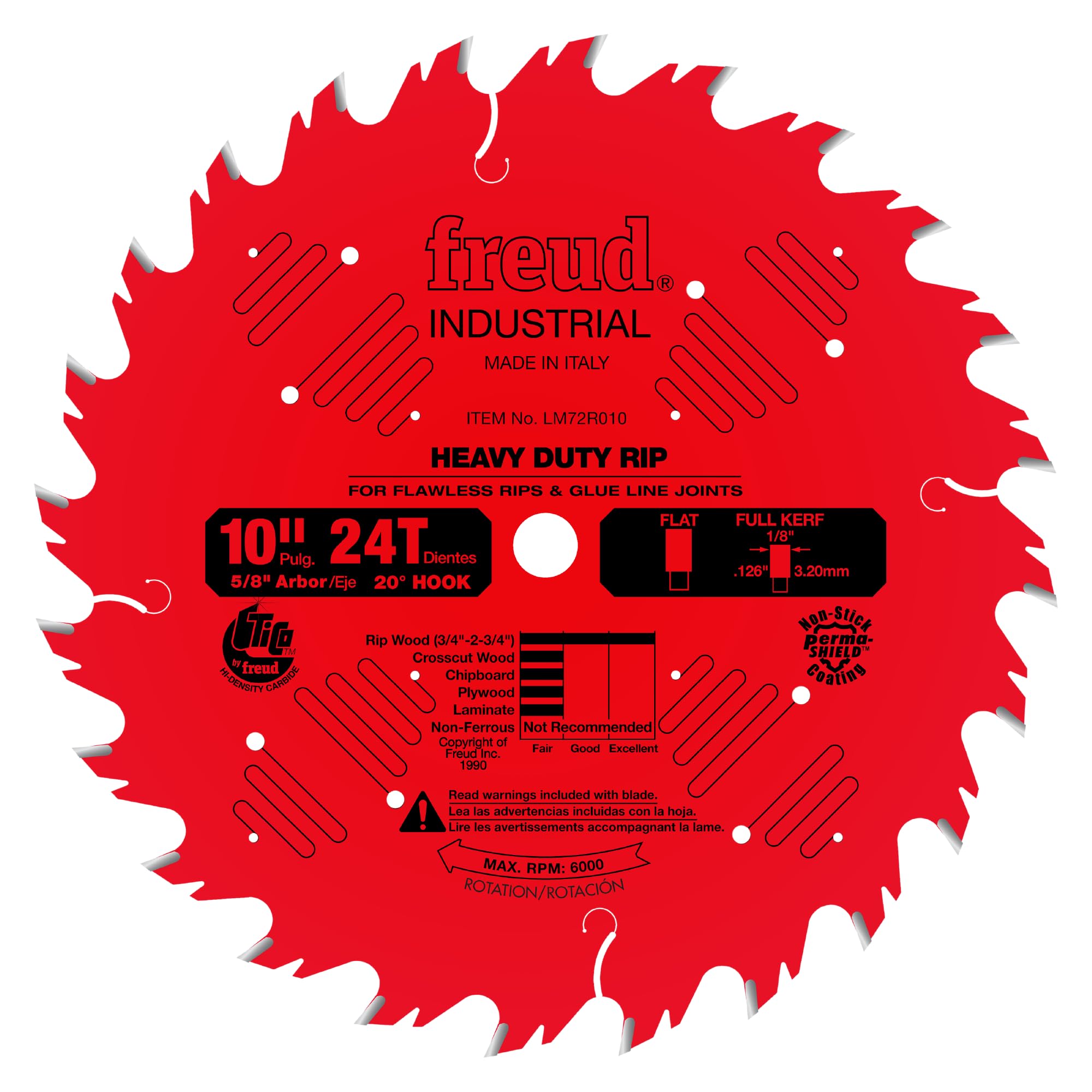 Freud LM72R010 10-inch blade body for durable ripping