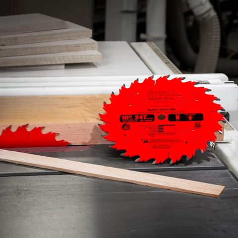 Freud LM72R010 flat-top teeth deliver a clean glue-line finish
