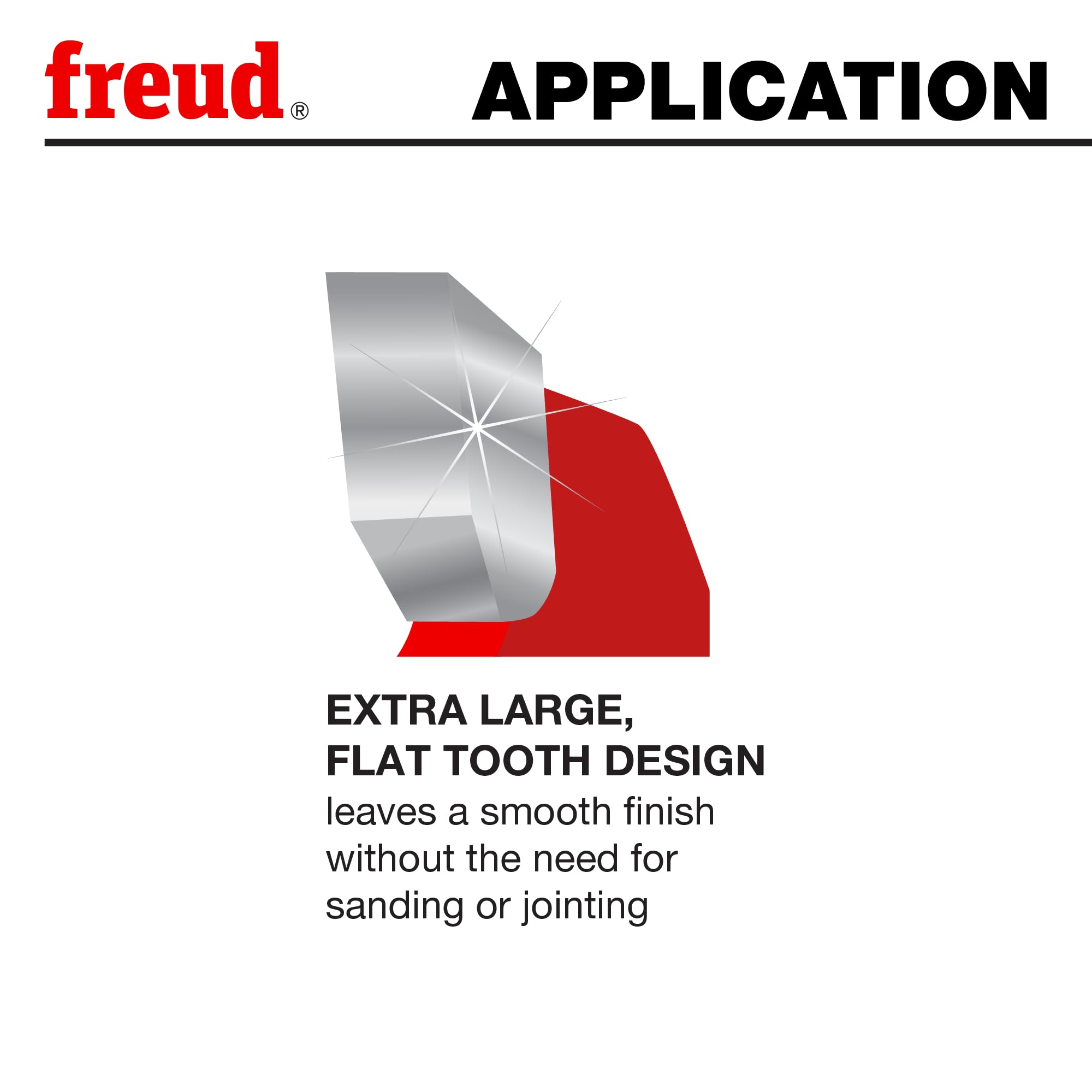 Freud LM72R010 smooth finish reduces sanding needs
