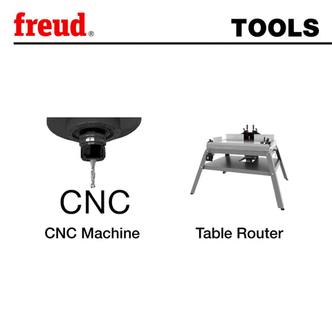 Freud lock miter bit used for humidors and jewelry boxes