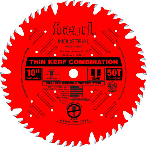 Freud LU83R010 blade front view for precise, low-drag cutting.