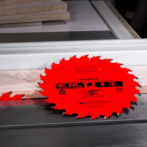 Freud LU87R010 teeth detail highlights 24 TiCo blades for long-lasting sharpness.