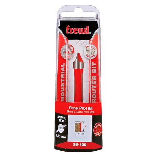 Freud Panel Pilot Bit with drill-through point guides starting holes.