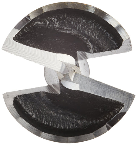 Freud PB-010 forstner bit with steep cutting edges for smooth, flat holes.