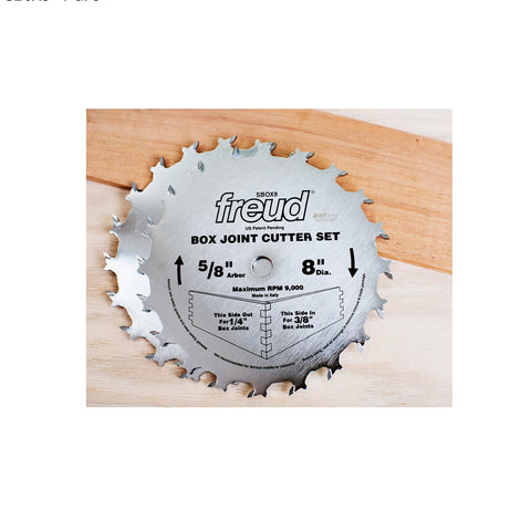 Freud SBOX8 Silver I.C.E. coating reduces buildup for cooler cuts