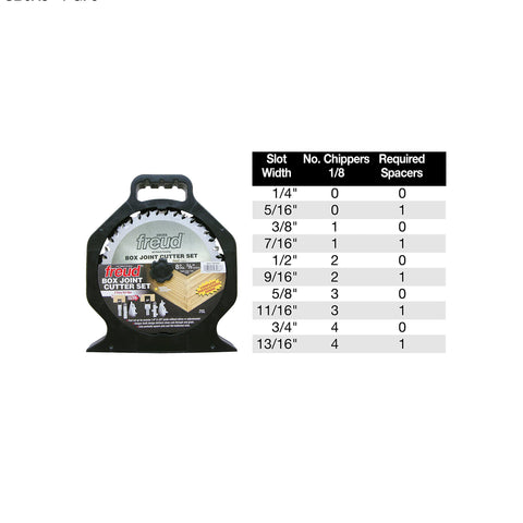 Freud SBOX8 TiCo Hi-Density carbide blades with long-lasting sharpness