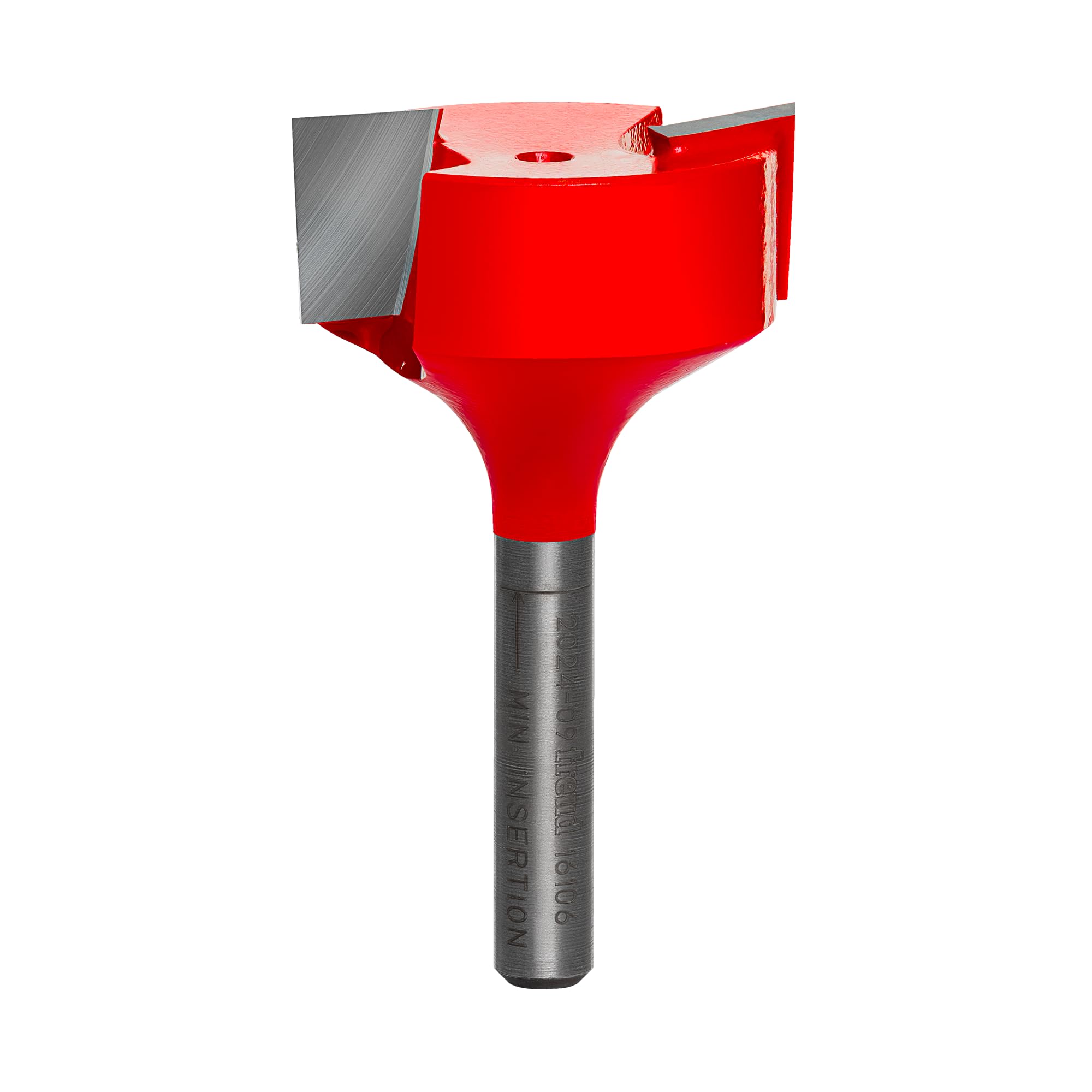 Freud Spoilboard Surfacing & Mortising Bit top view highlights precise mortise formation for plywood and veneer.