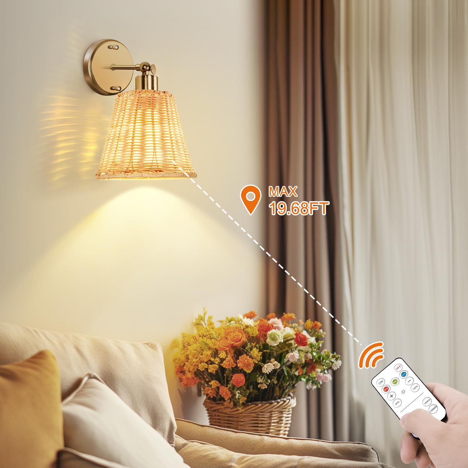 FRIDEKO boho lantern shade delivers even illumination.
