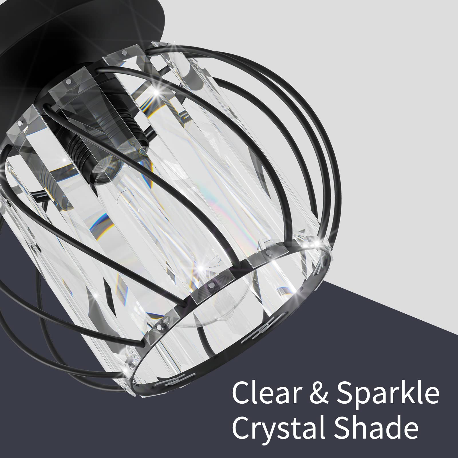 FRIDEKO HOME crystal pattern on ceiling creates decorative ambiance