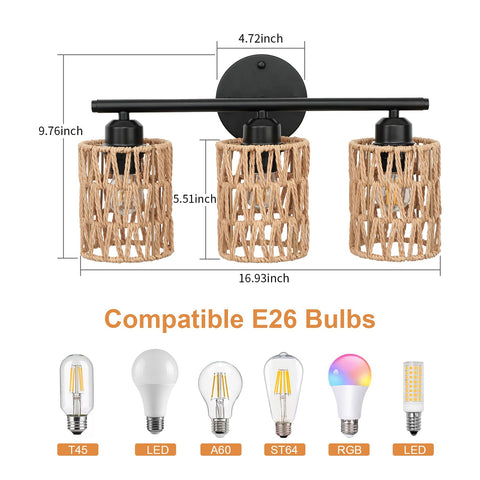 FRIDEKO HOME farmhouse-inspired living room light accent