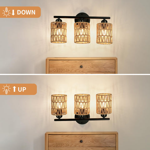 FRIDEKO HOME UL-listed bathroom wall light for safe use