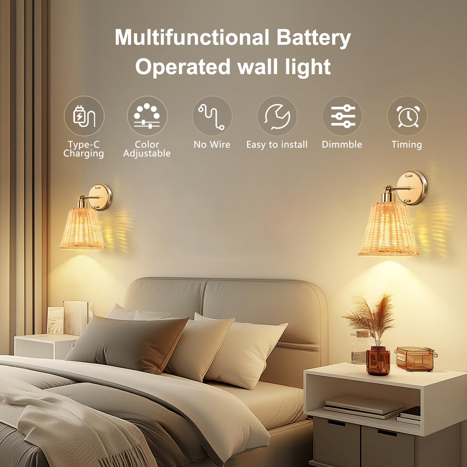 FRIDEKO power-outage lighting option for dark spaces.