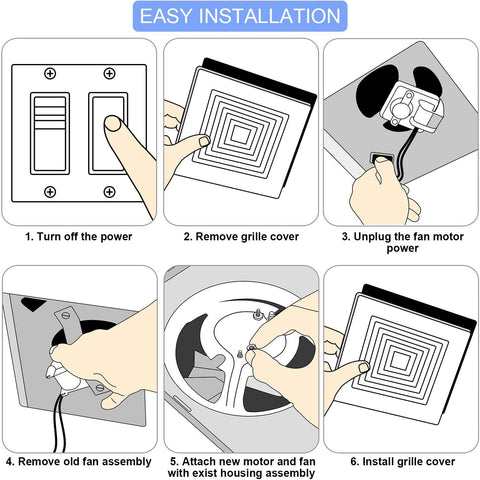Frienda 6.5 inch wire with 2-prong plug supports easy wiring