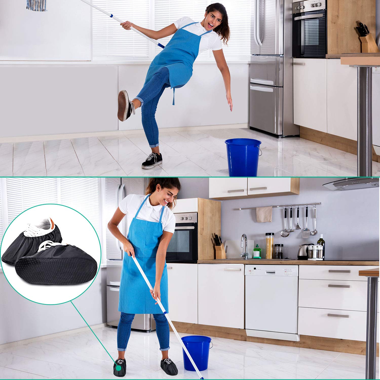 Frienda boot covers are easy to clean and reusable