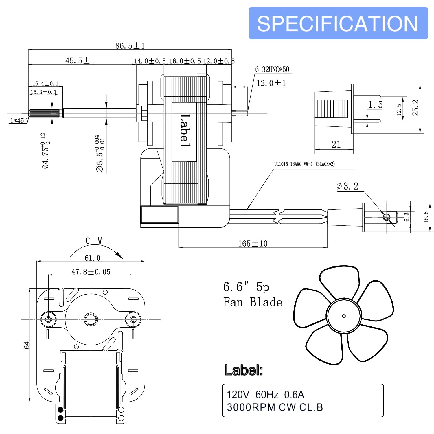 Frienda Broan Nutone compatible motor for reliable bathroom vent operation