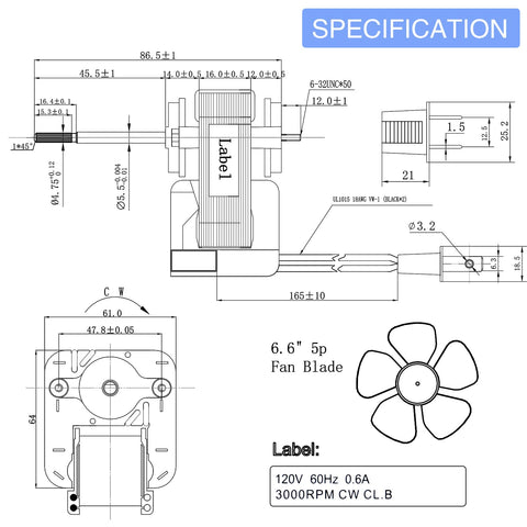 Frienda Broan Nutone compatible motor for reliable bathroom vent operation