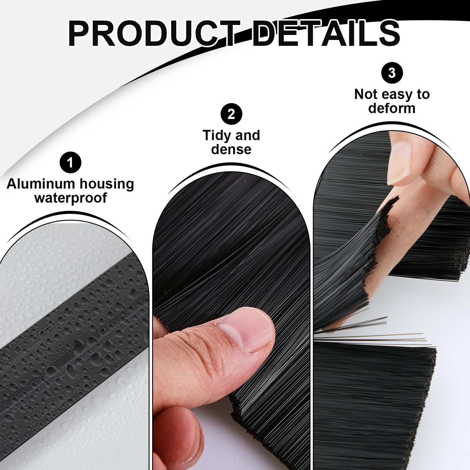 Frienda brush hair length about 0.75 inches for broad coverage.