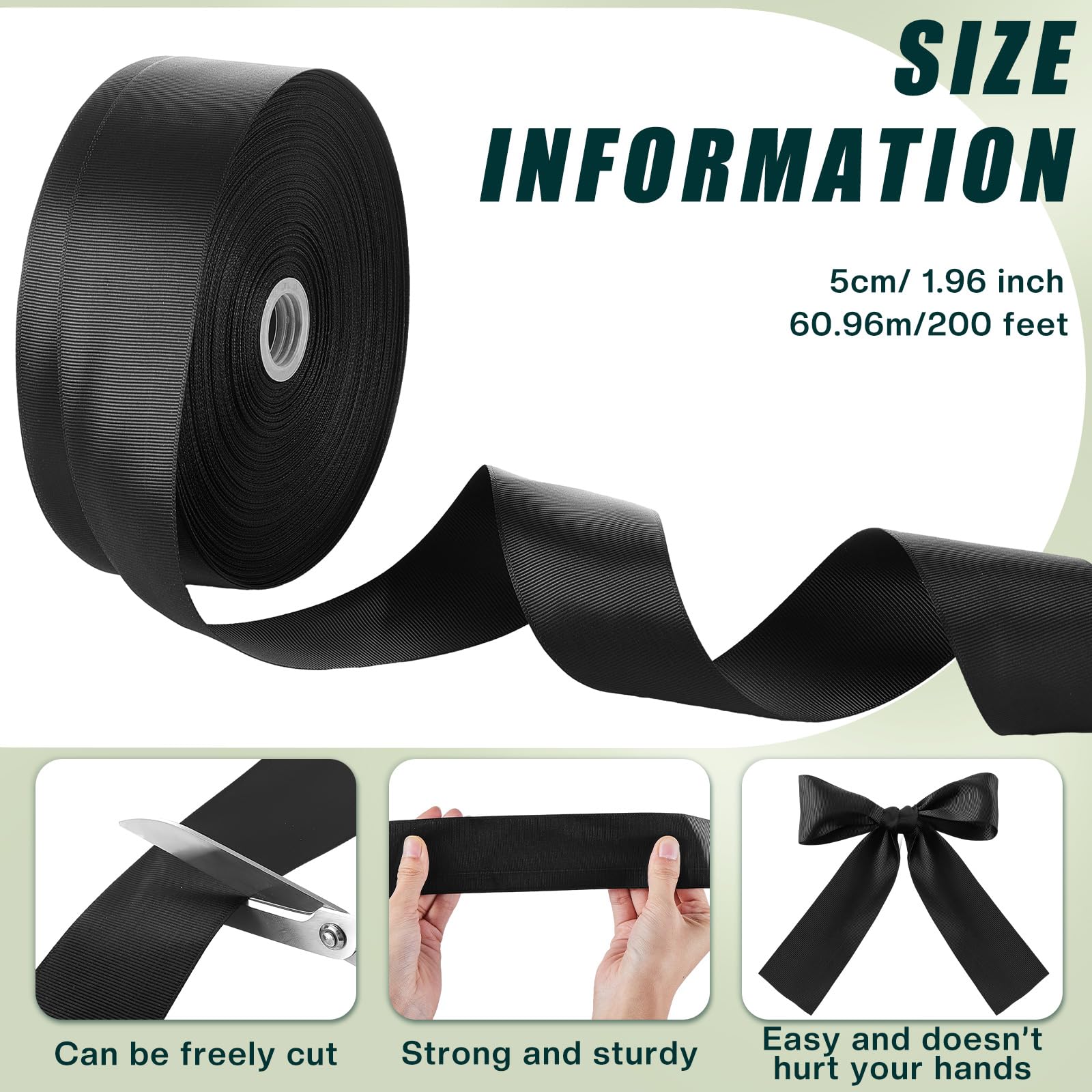 Frienda durable polyester duct support belt in black provides long-lasting installations.