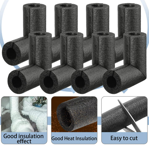 Frienda heat-insulating foam helps reduce heat loss along water lines.
