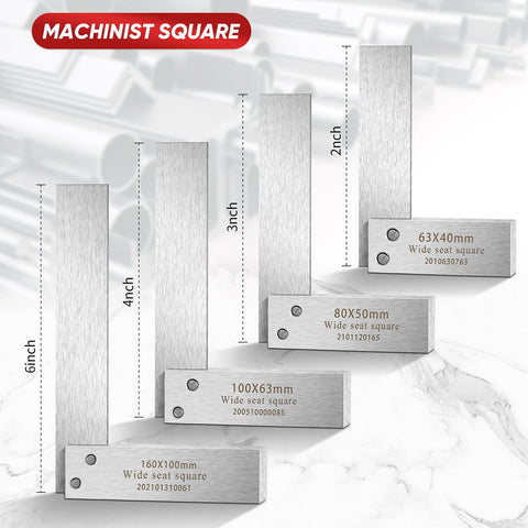 Frienda machinist square 3in with bright finish aids quick checks.