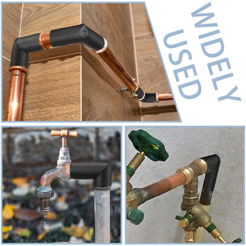 Frienda sound-dampening foam adds quiet protection around exposed plumbing.