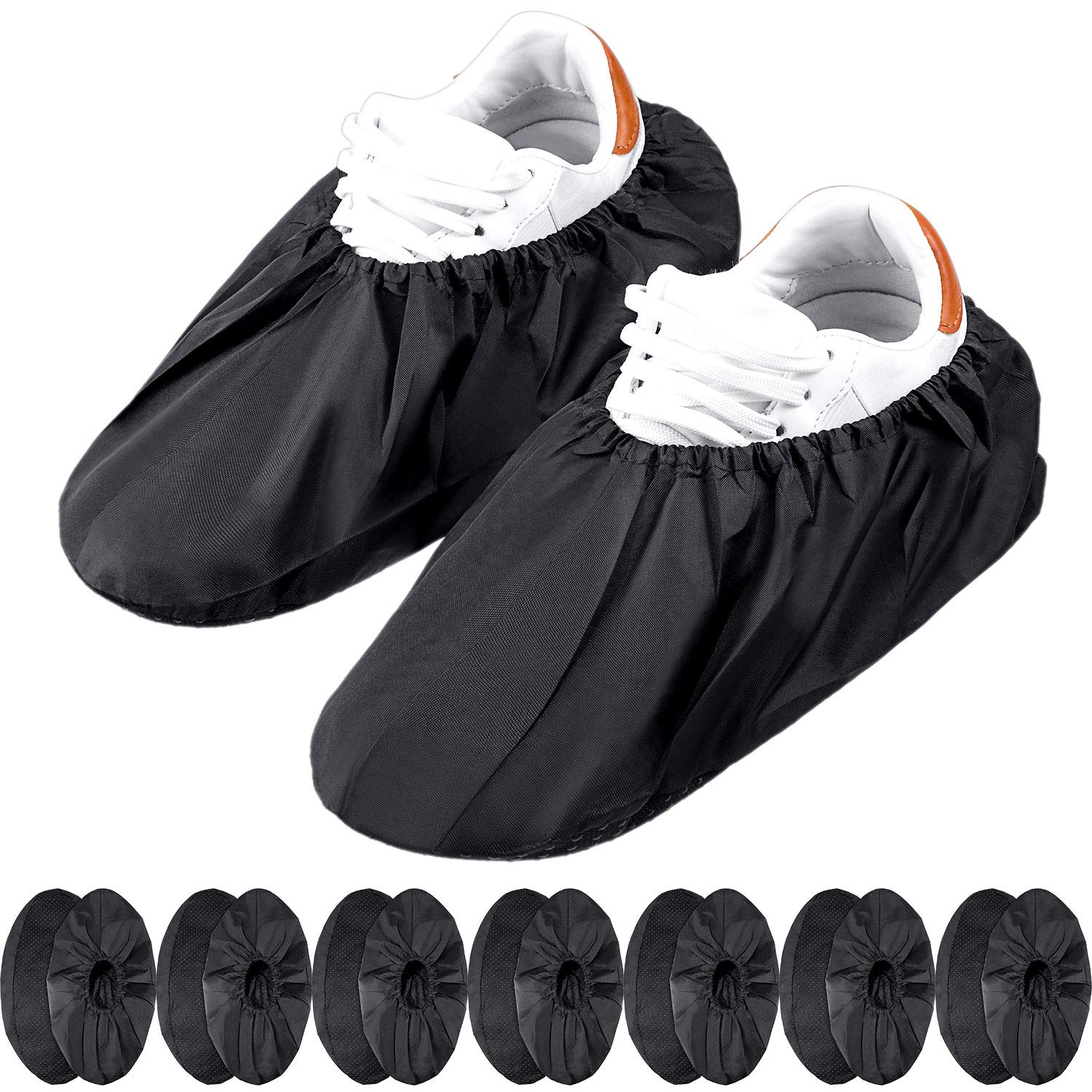 Frienda boot covers with waterproof outer layer protecting shoes on wet days