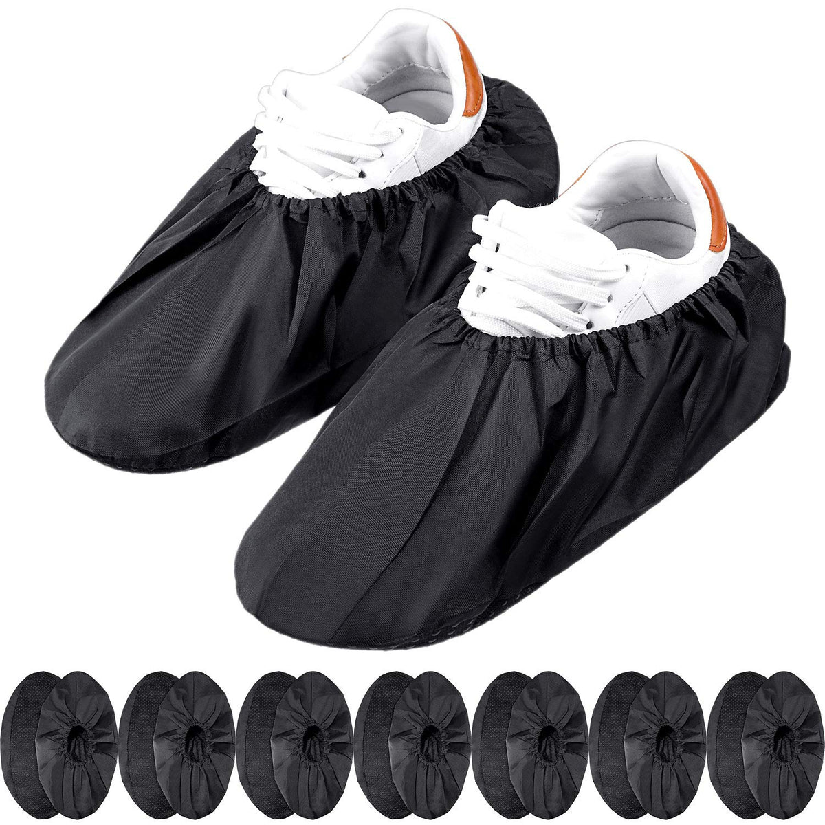 Frienda boot covers with waterproof outer layer protecting shoes on wet days