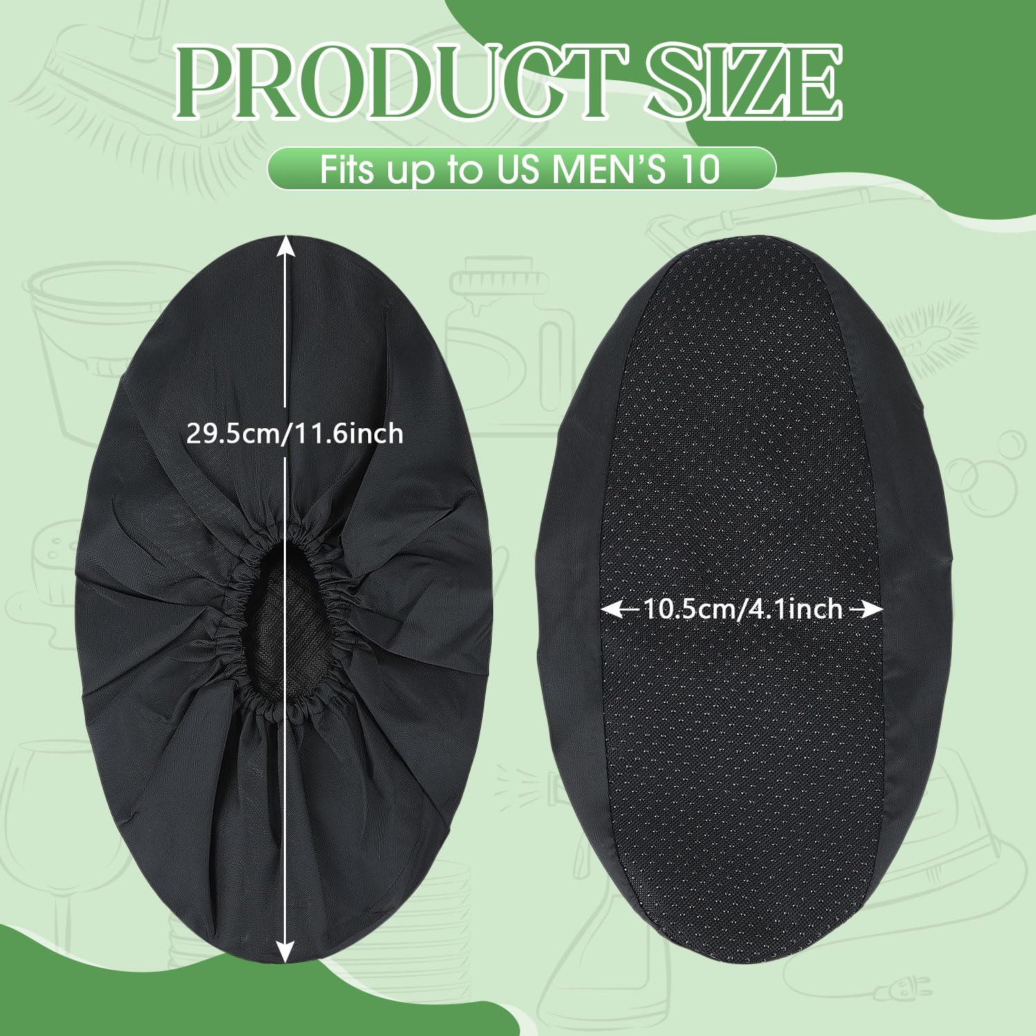 Frienda anti-slip shoe cover with rubber sole prevents slips on wet floors