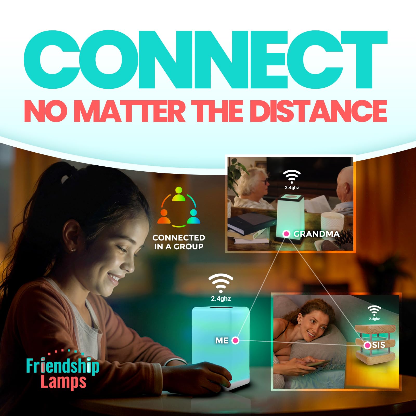 FriendLi by Filimin app controls color and brightness remotely.