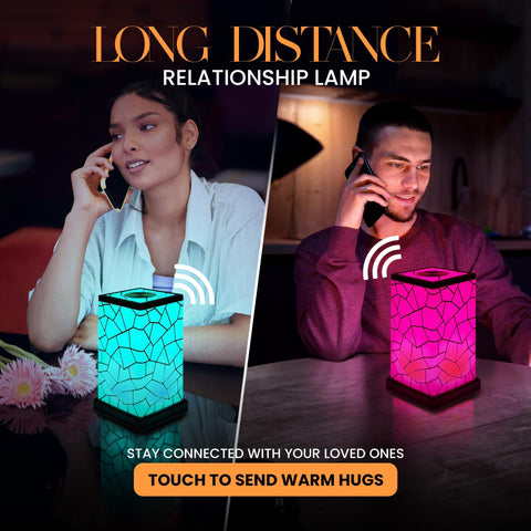 Bedroom nightstand setup shows a warm, ambient glow for cozy evenings.