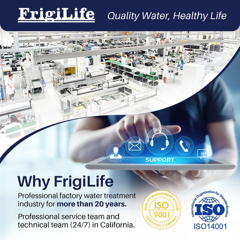 FrigiLife filter flow test demonstrating fast water flow.