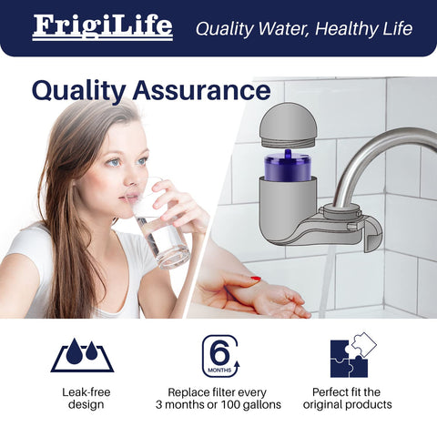 FrigiLife compatibility guide for PUR faucets.