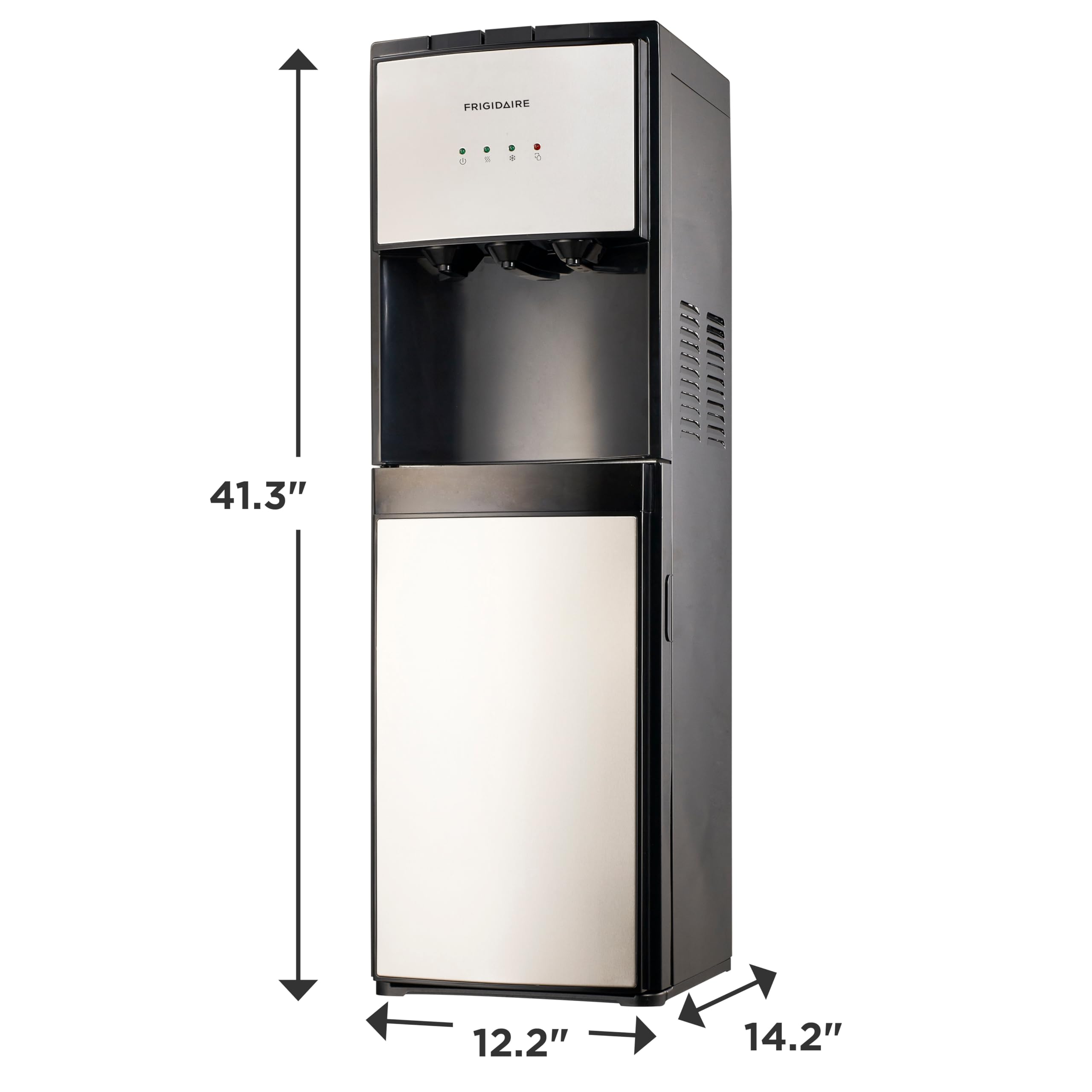 Frigidaire indicator lights provide clear status at a glance.