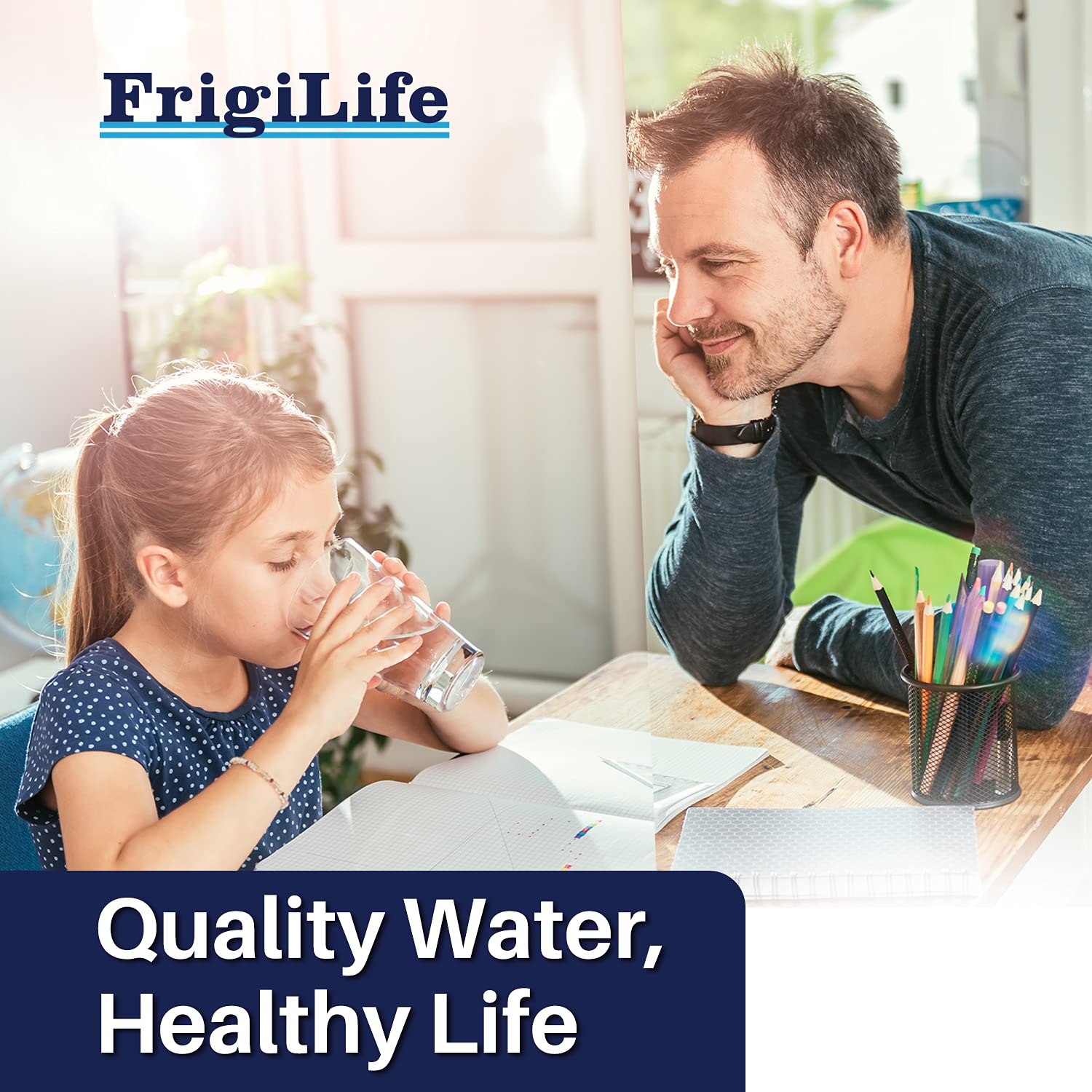 FrigiLife leak-proof connection technology close-up ensures secure installation.