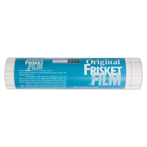 FRISKET original masking film gloss finish provides crystal-clear visibility over artwork.
