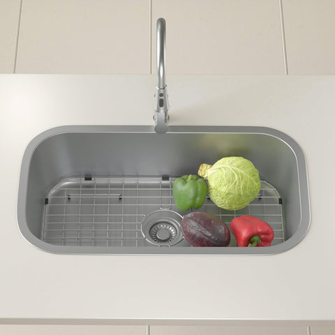 Fritoing kitchen sink accessory on packaging signals easy installation.