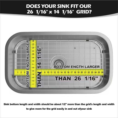 Fritoing measurement video thumbnail assists accurate sink grid selection.
