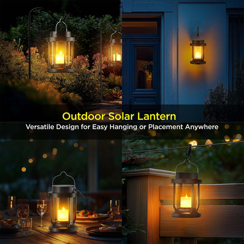 FriutShine solar lantern hanging-design offers versatile placement on trees