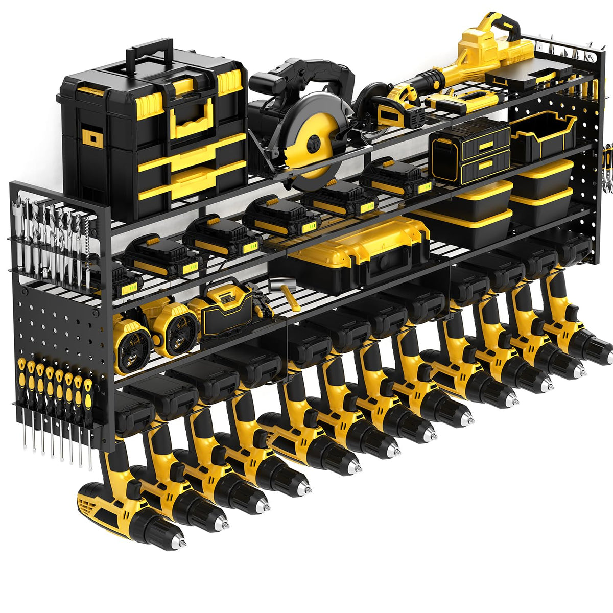 Frizoky 52'' tool organizer front view for sturdy wall-mounted storage