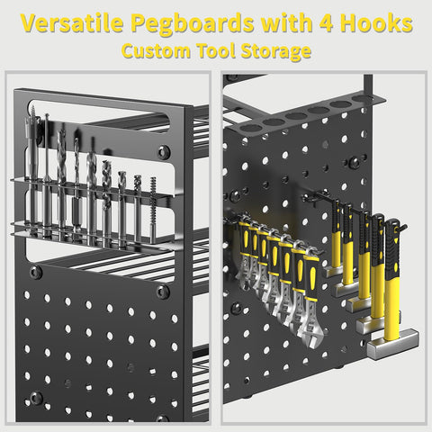 Frizoky tool-capacity 30-tools pegboard showcases versatile organization