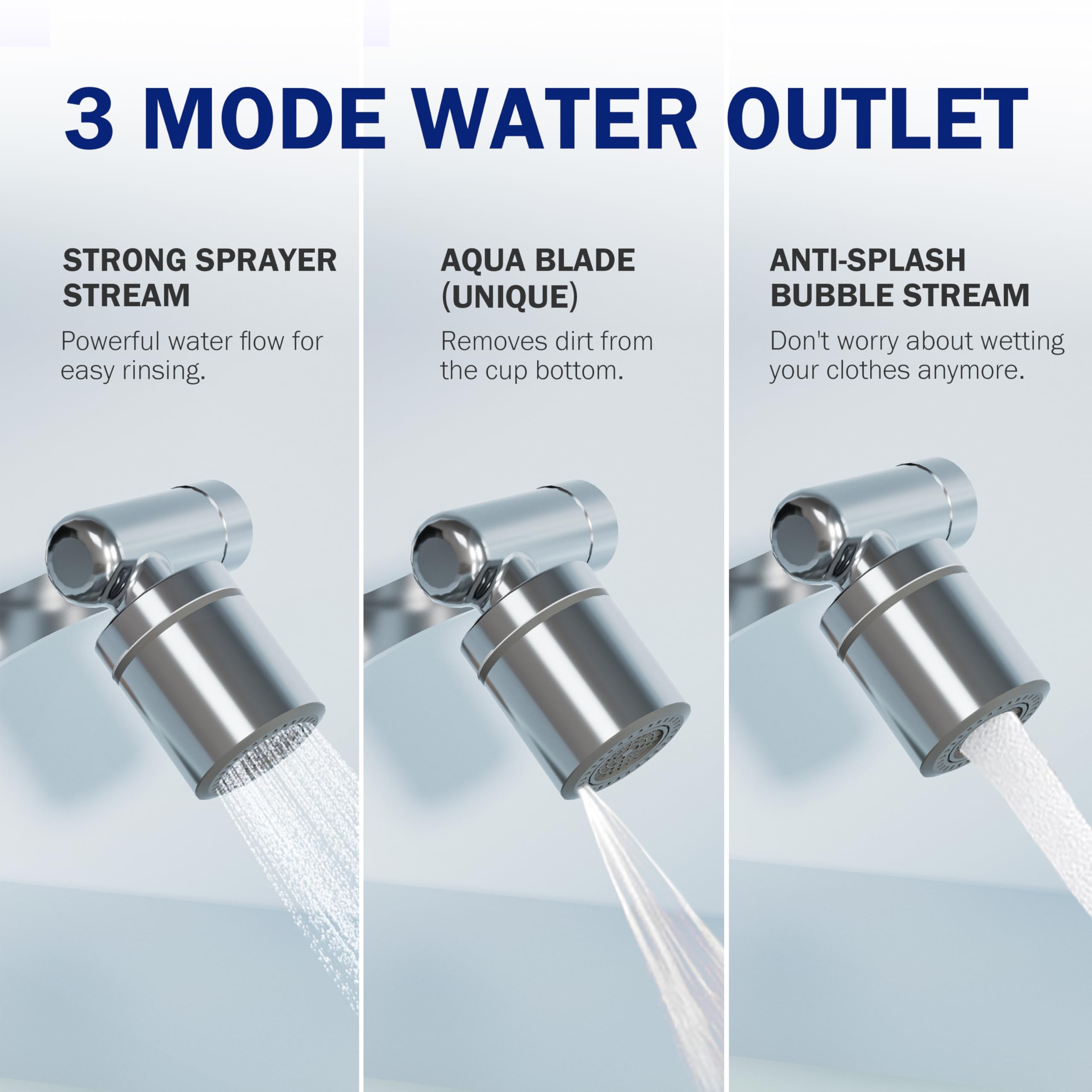 Frizzlife FF1440 three-mode switch offers bubble, strong flow, and aqua blade outputs.