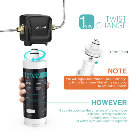 Frizzlife FK99 replacement assembly provides two-stage filtration and better taste