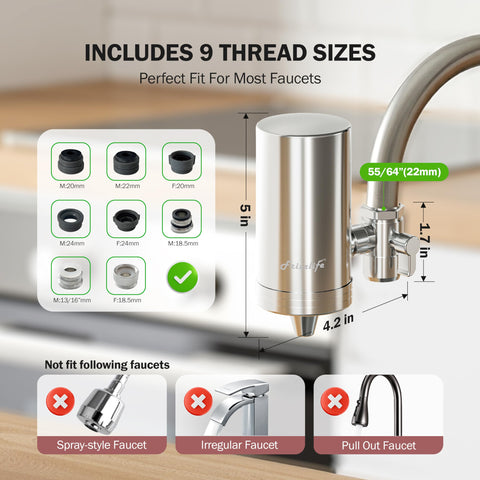 FRIZZLIFE FS99 stainless steel tap body offering durable performance
