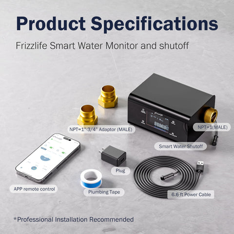 Frizzlife LP365 installation kit includes all necessary components.