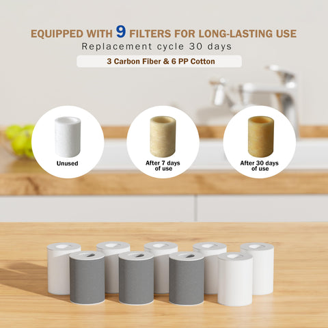FRIZZLIFE replacement cartridges support easy ongoing filtration.
