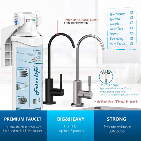 Frizzlife water flow demonstration at 1.5 GPM for quick fills