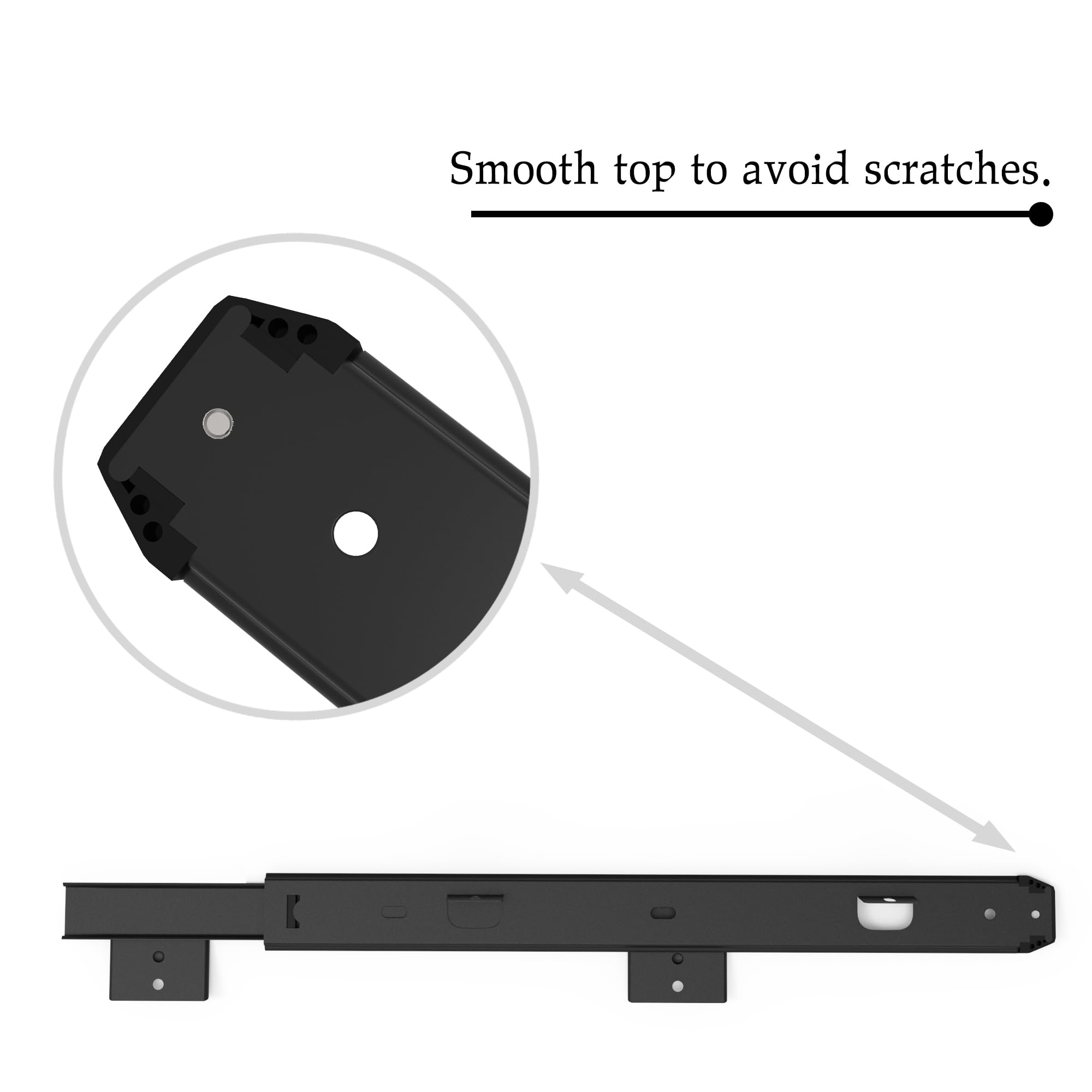 FRMSAET adjustable heights 6 holes — versatile alignment for different desks.