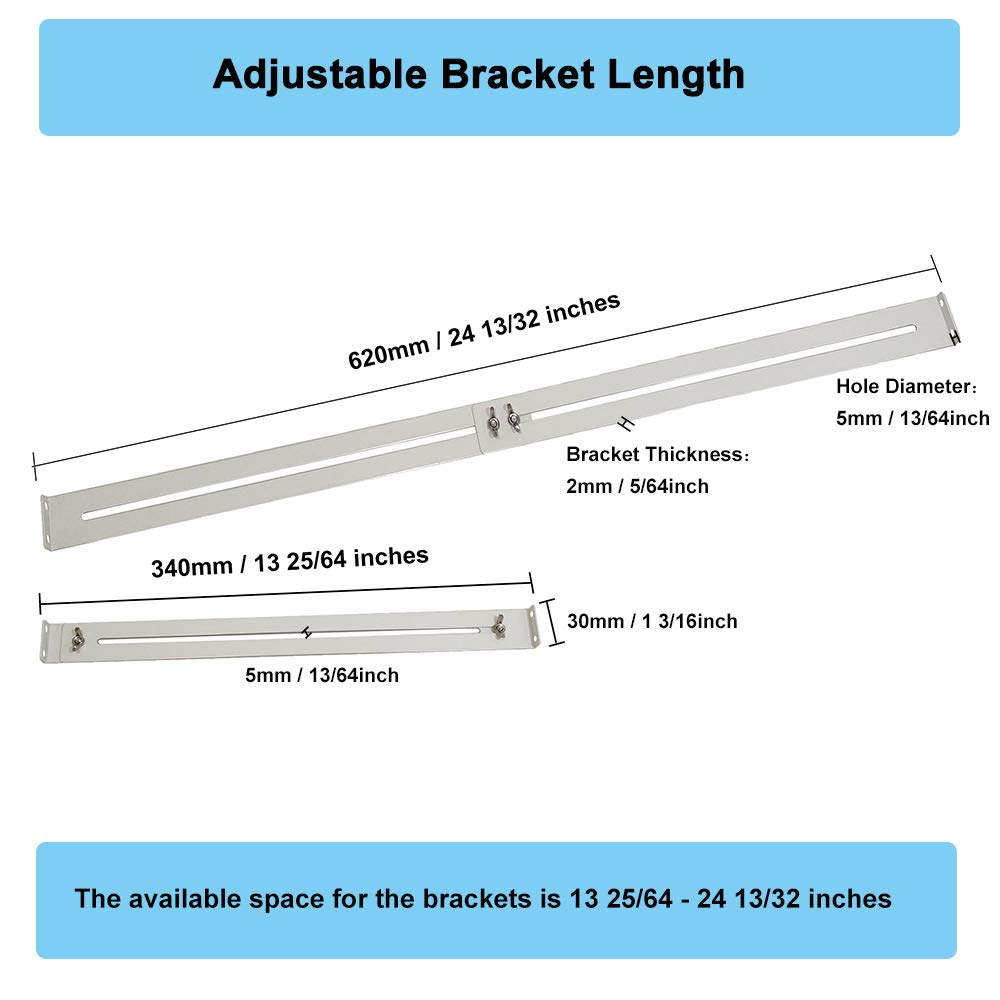 FRMSAET adjustable-length kit fits 14–24 inch drawers.