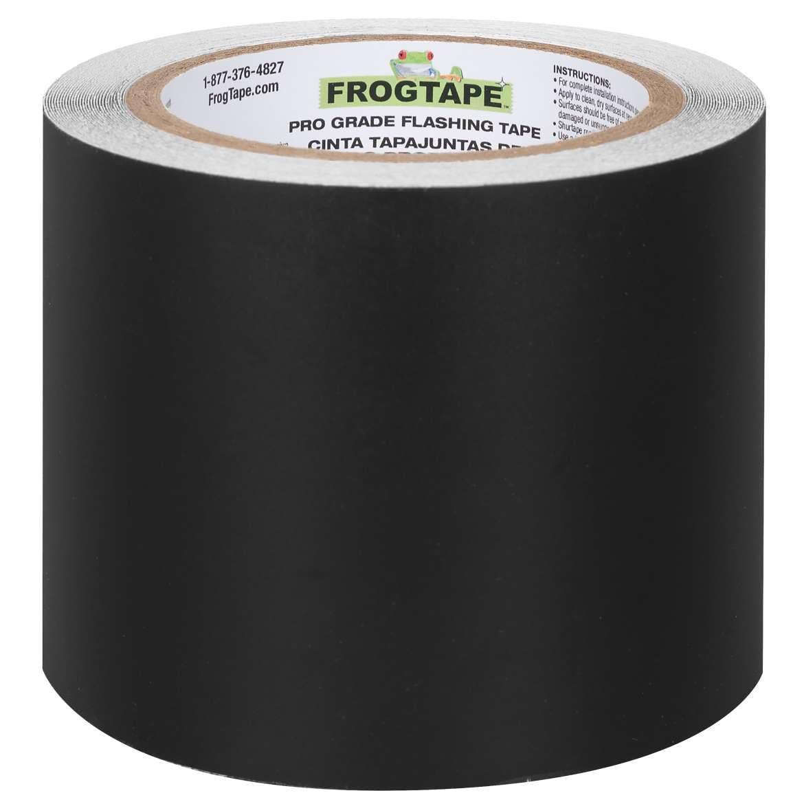 FrogTape Pro Grade flashing tape applied to an edge, delivering clean, tight joints.